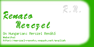 renato merczel business card